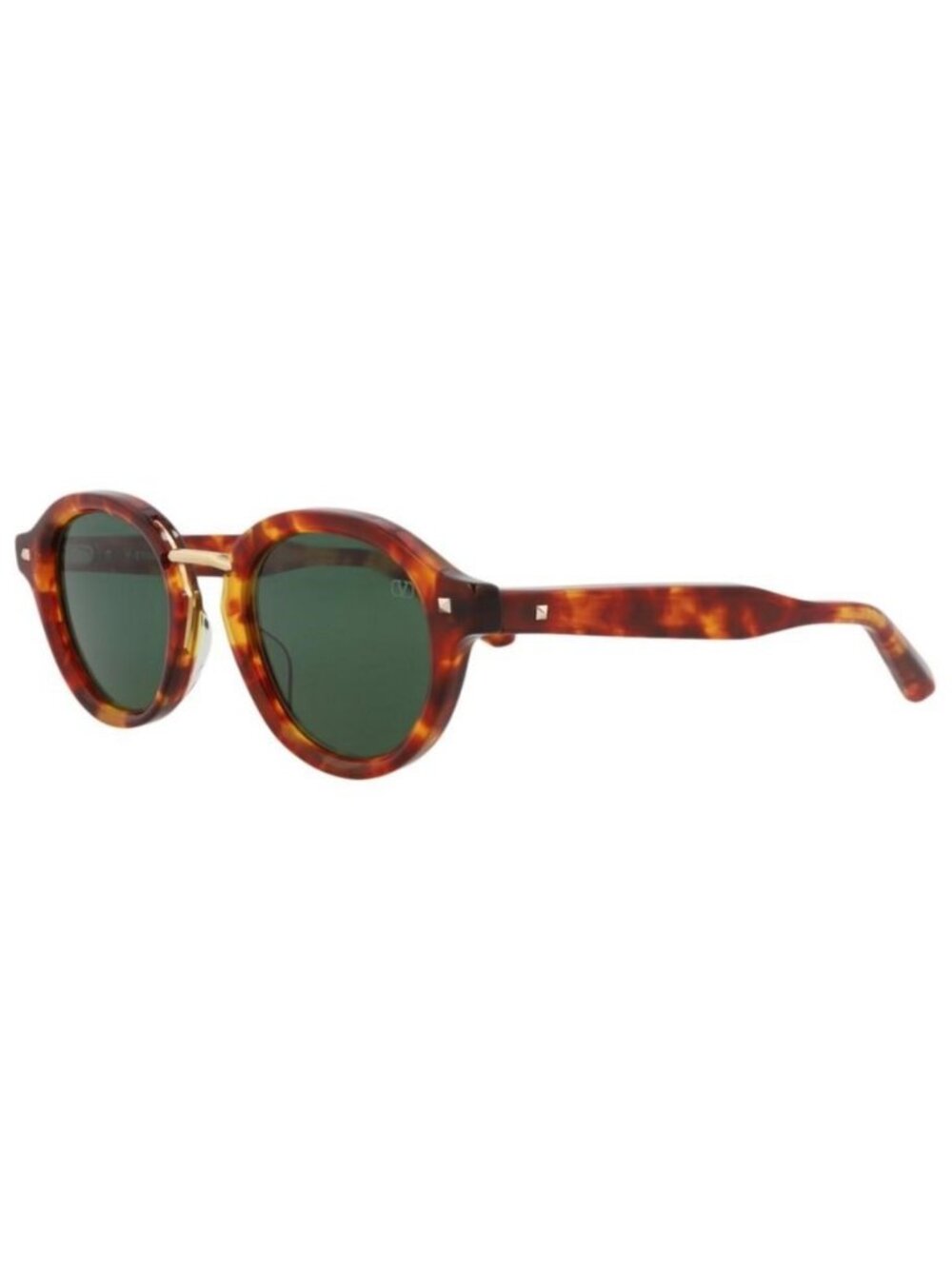 New Valentino Unisex Round/Oval Tortoise-Tortoise-Green Fashion Designer Sunglas